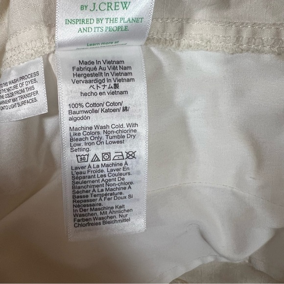 J. Crew Cargo Pant in Ripstop Cotton Tan Wide Leg Y2K Gorpcore Women's Size 32 - Picture 10 of 11